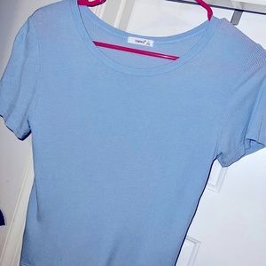 Light blue shirt, size large, Timing.